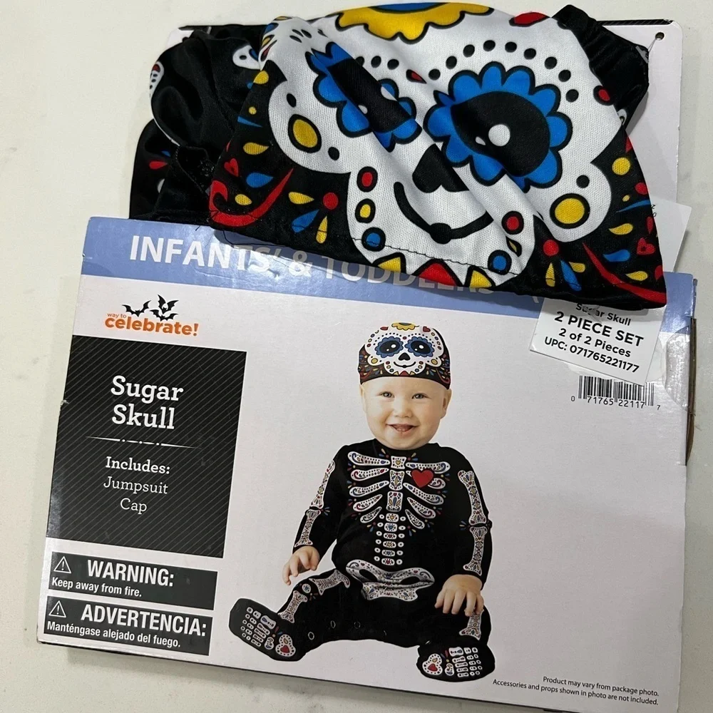 Colorful Skeleton Jumpsuit Costume
